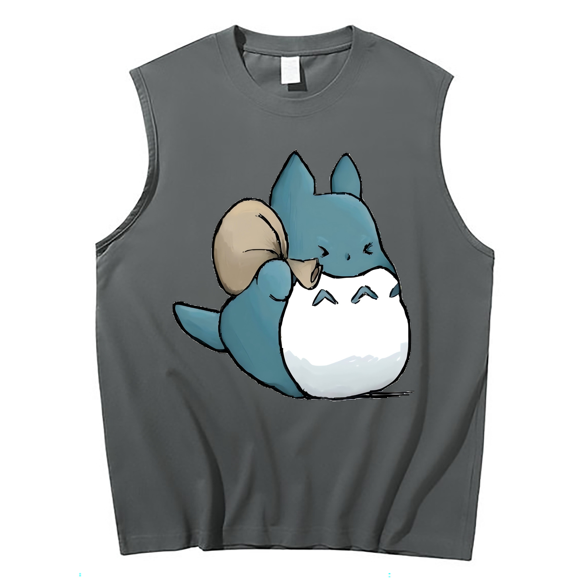 （画像用） となりのトトロ 草壁メイ 草壁サツキ My Neighbor Totoro Satsuki Kusakabe Mei Kusakabe コットン100％タンクトップ（フロントプリント）